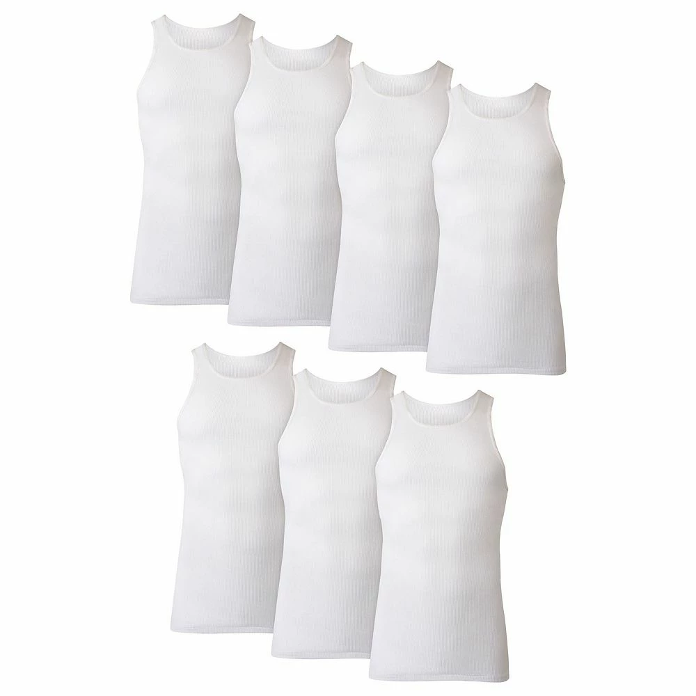 Men's Hanes Ultimate® 7-Pack A-Shirts 4 Men's Hanes Ultimate® 7-Pack A-Shirts - Image 2
