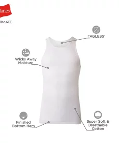 Big & Tall Hanes Ultimate® 7-pack A-Shirts -Mens Hanes Clothing Shop 1354769 ALT2