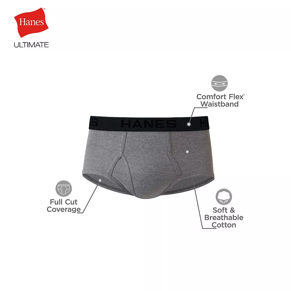 Men's Hanes Ultimate® 7-pack Full-Cut Briefs 7 Men's Hanes Ultimate® 7-pack Full-Cut Briefs - Image 6
