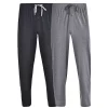 Big & Tall Hanes® 2-pack Solid Knit Pajama Pants -Mens Hanes Clothing Shop 1411142 Black Gray