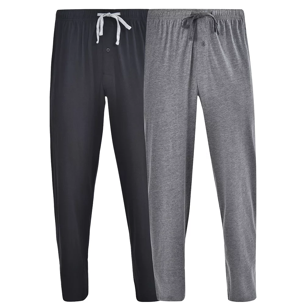 Big & Tall Hanes® 2-pack Solid Knit Pajama Pants 3 Big & Tall Hanes® 2-pack Solid Knit Pajama Pants