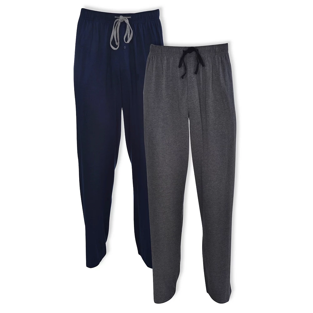 Big & Tall Hanes® 2-pack Solid Knit Pajama Pants 4 Big & Tall Hanes® 2-pack Solid Knit Pajama Pants - Image 2