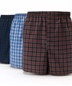 Big & Tall Hanes® 3-pk. Plaid Boxers