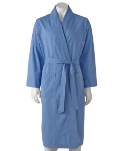 Men's Hanes® Lightweight Woven Shawl Robe 10 Men's Hanes® Lightweight Woven Shawl Robe -Mens Hanes Clothing Shop 1717424 Blue