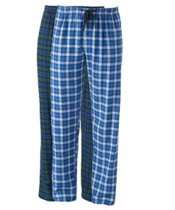 Men's Hanes® 2-pk. Plaid Flannel Pajama Pants