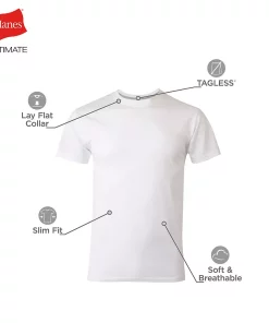 Men's Hanes Ultimate® 4-pack Slim-Fit Tees 11 Men's Hanes Ultimate® 4-pack Slim-Fit Tees -Mens Hanes Clothing Shop 2114685 ALT5