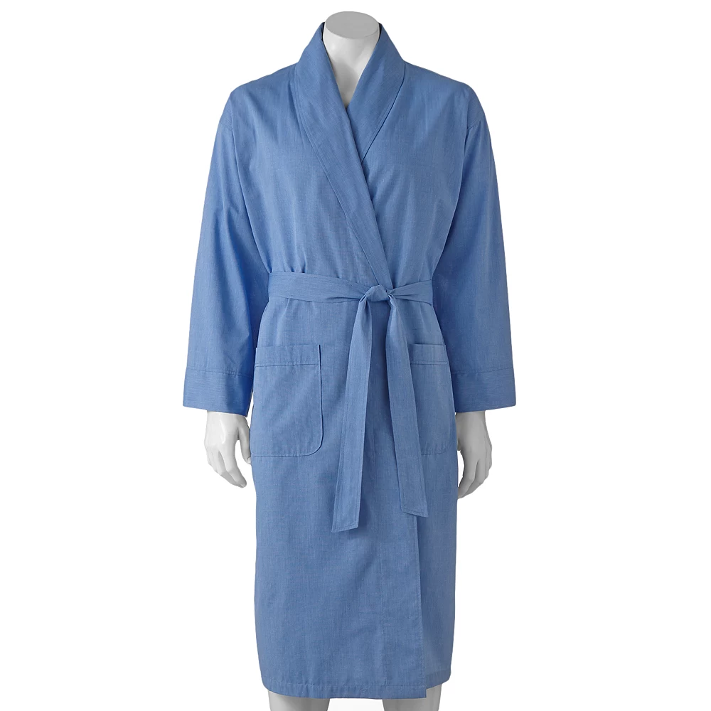 Big & Tall Hanes® Lightweight Woven Shawl Robe 3 Big & Tall Hanes® Lightweight Woven Shawl Robe