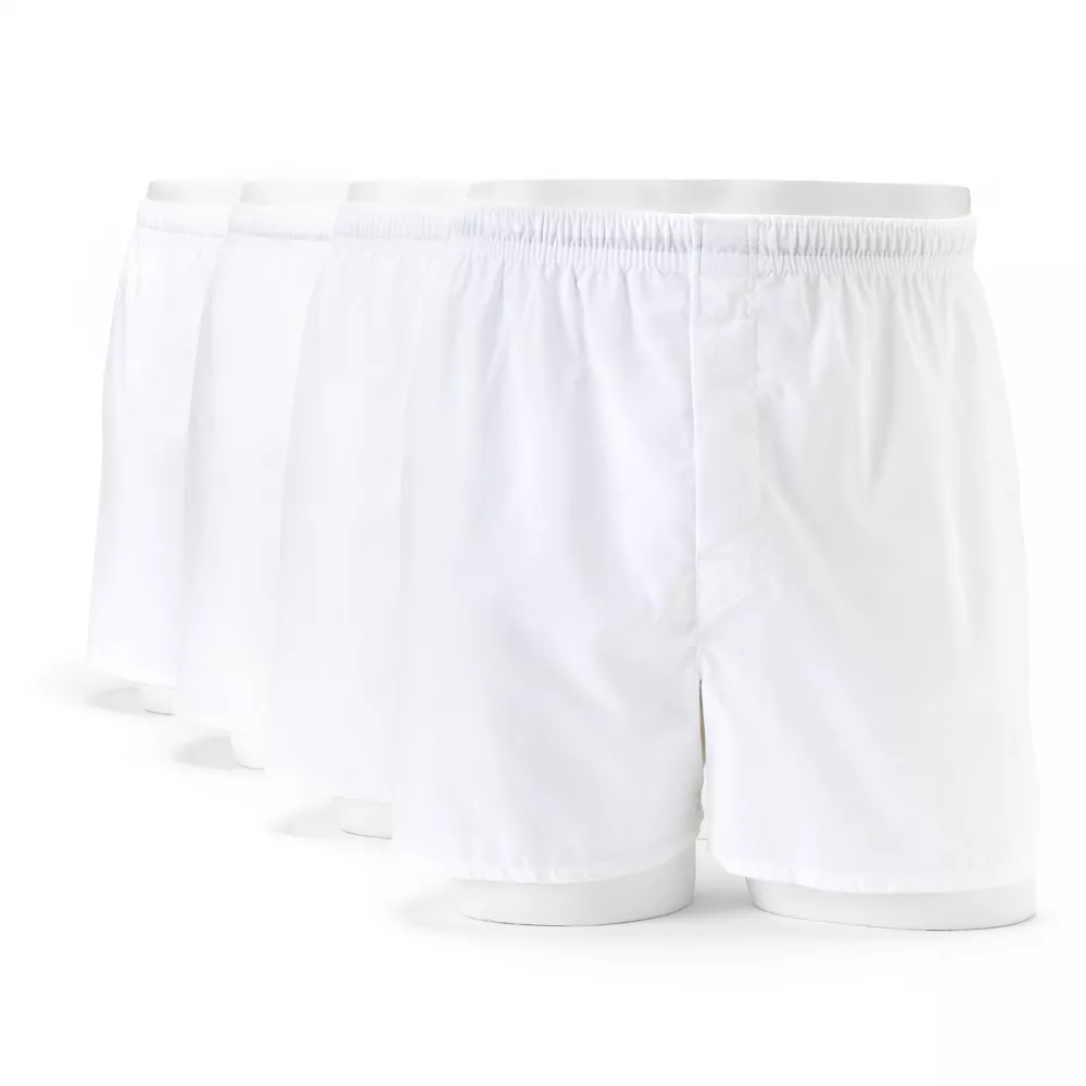 Men's Hanes® 4-Pack Woven Boxers 3 Men's Hanes® 4-Pack Woven Boxers