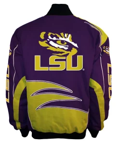 Men's Franchise Club LSU Tigers Shred Twill Jacket -Mens Hanes Clothing Shop 2675342 ALT