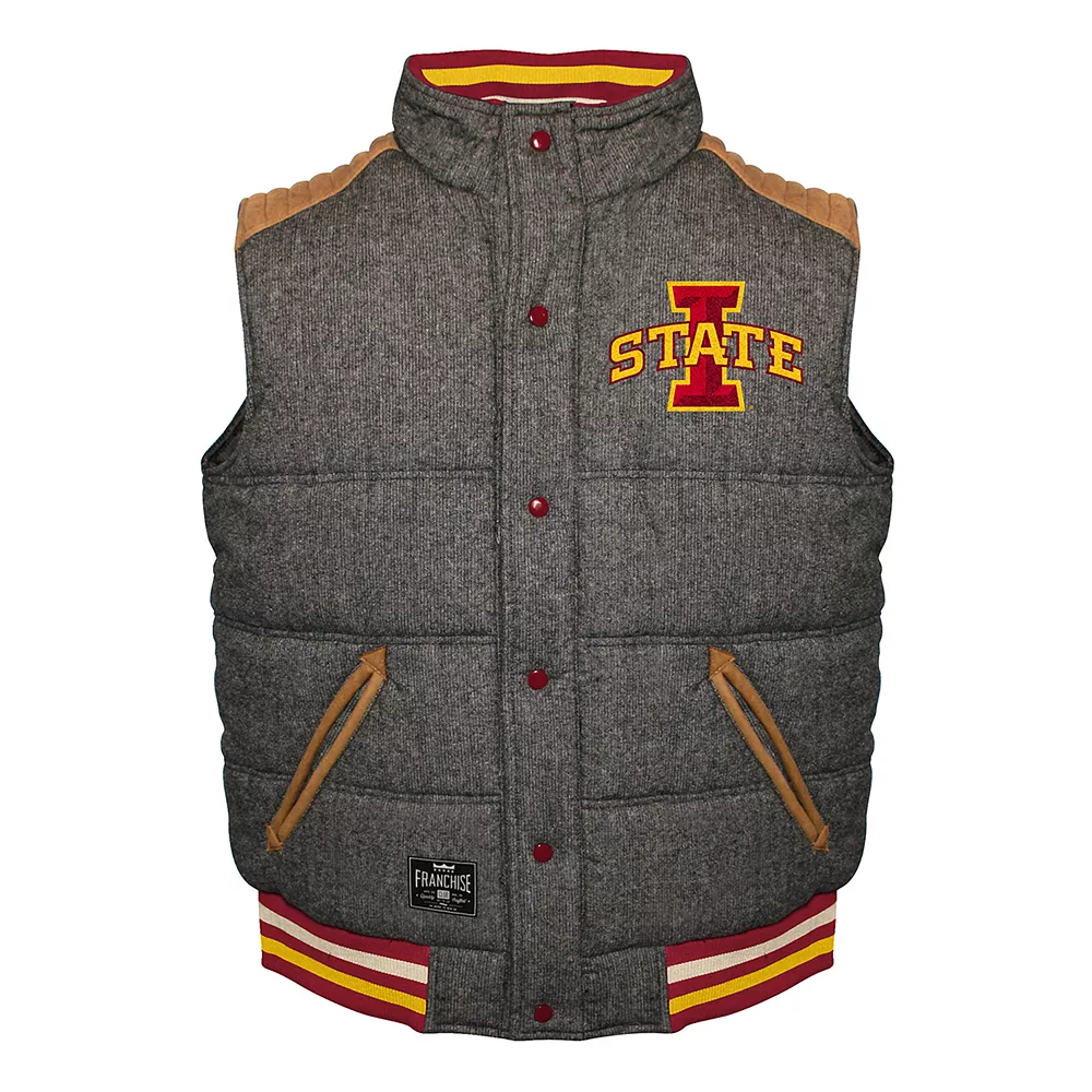 Men's Franchise Club Iowa State Cyclones Legacy Reversible Vest 3 Men's Franchise Club Iowa State Cyclones Legacy Reversible Vest