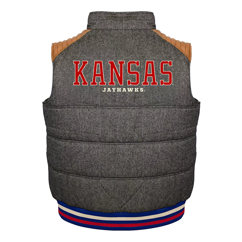 Men's Franchise Club Kansas Jayhawks Legacy Reversible Vest 4 Men's Franchise Club Kansas Jayhawks Legacy Reversible Vest - Image 2
