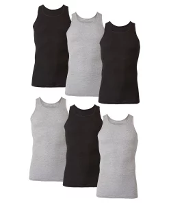 Men's Hanes Ultimate® 6-pack Dyed A-Shirts -Mens Hanes Clothing Shop 2711573 ALT2