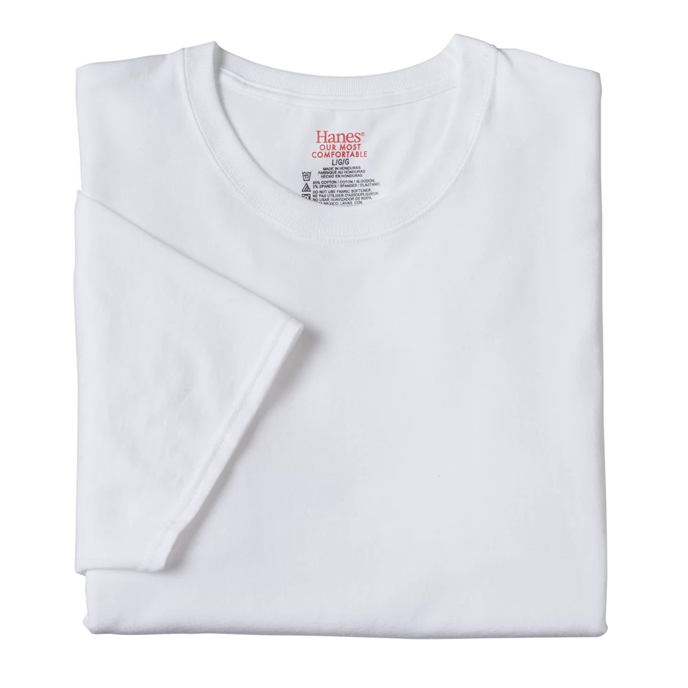 Big & Tall Hanes Ultimate® 3-Pack Stretch Crewneck Tees 4 Big & Tall Hanes Ultimate® 3-Pack Stretch Crewneck Tees - Image 2