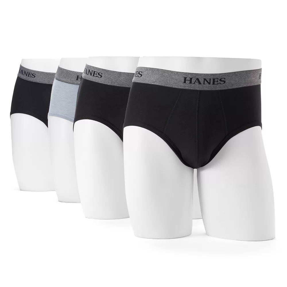 Big & Tall Hanes Ultimate® 4-pack Tagless Stretch Briefs 3 Big & Tall Hanes Ultimate® 4-pack Tagless Stretch Briefs