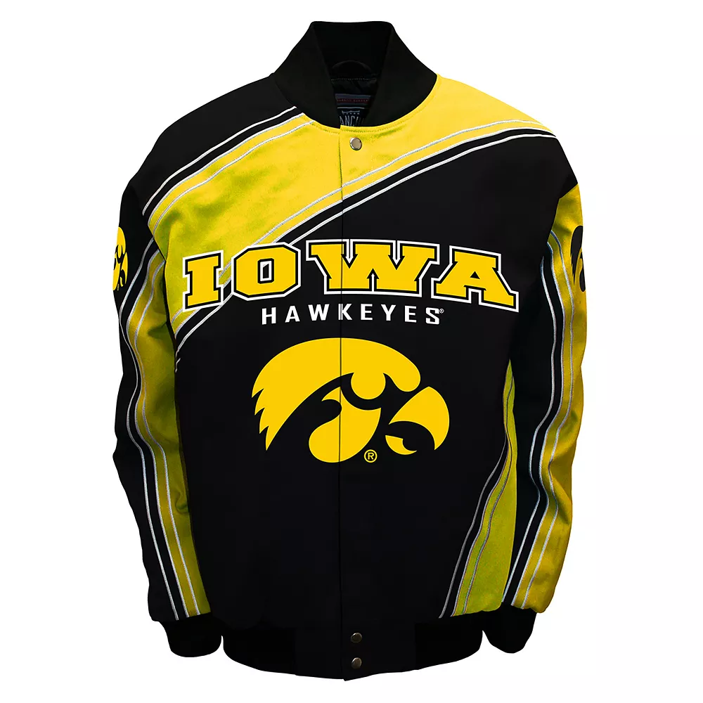 Men's Franchise Club Iowa Hawkeyes Warrior Twill Jacket 3 Men's Franchise Club Iowa Hawkeyes Warrior Twill Jacket