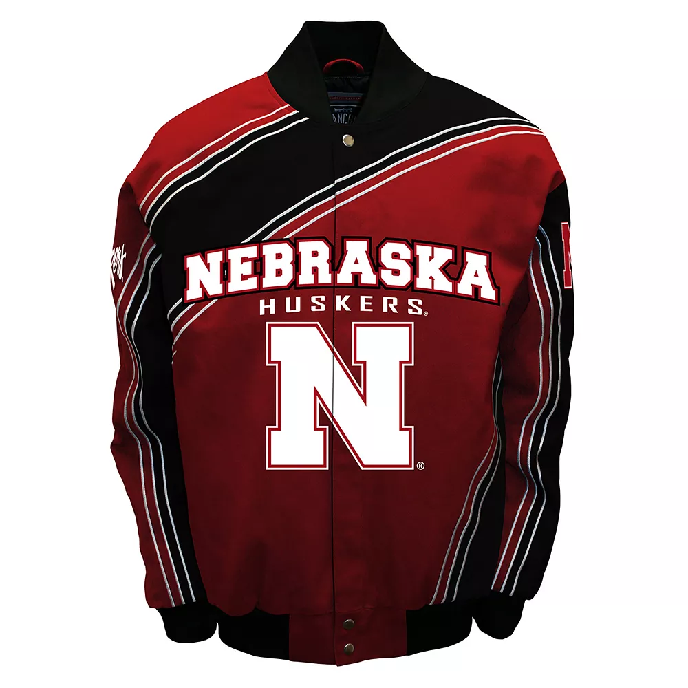 Men's Franchise Club Nebraska Cornhuskers Warrior Twill Jacket 3 Men's Franchise Club Nebraska Cornhuskers Warrior Twill Jacket