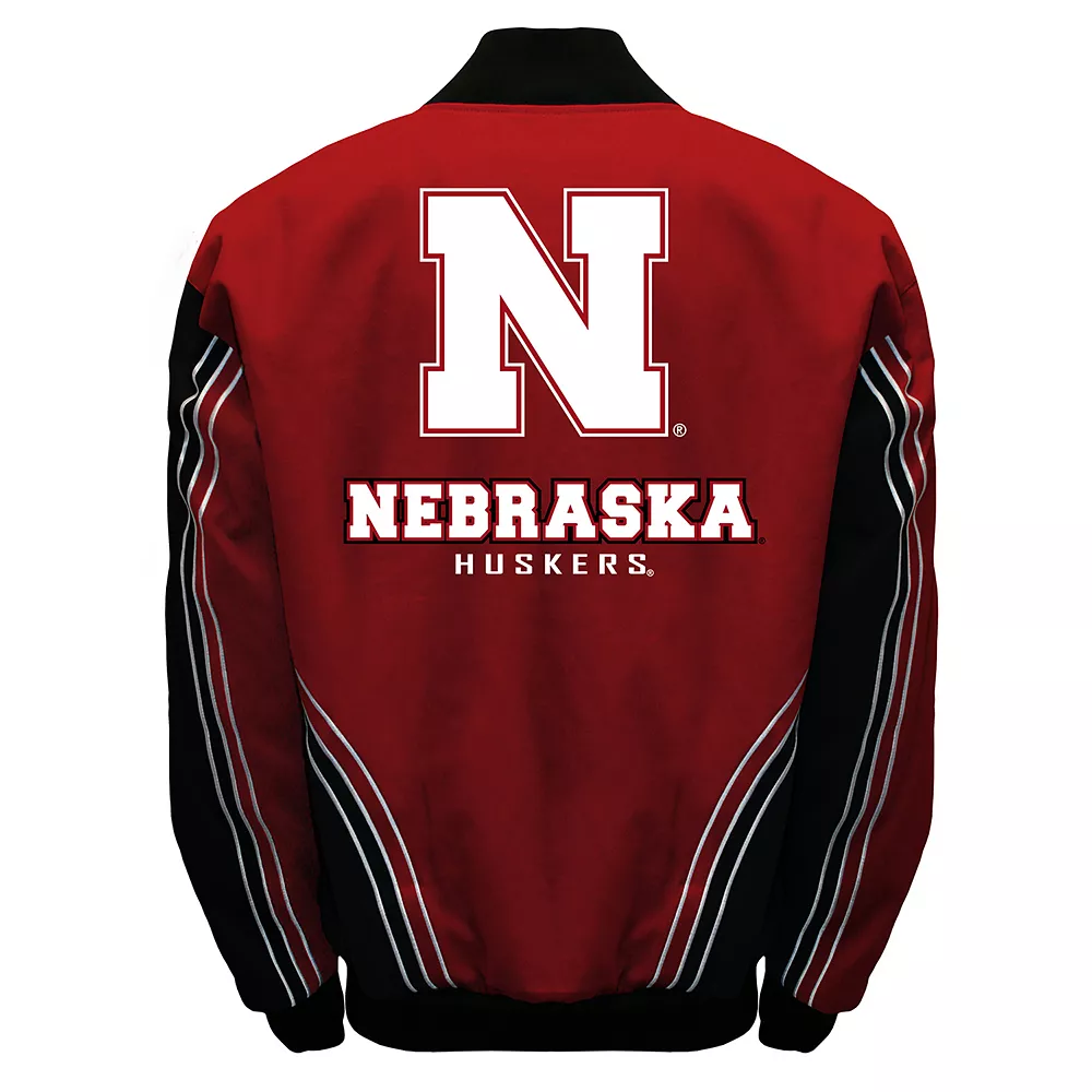 Men's Franchise Club Nebraska Cornhuskers Warrior Twill Jacket 4 Men's Franchise Club Nebraska Cornhuskers Warrior Twill Jacket - Image 2