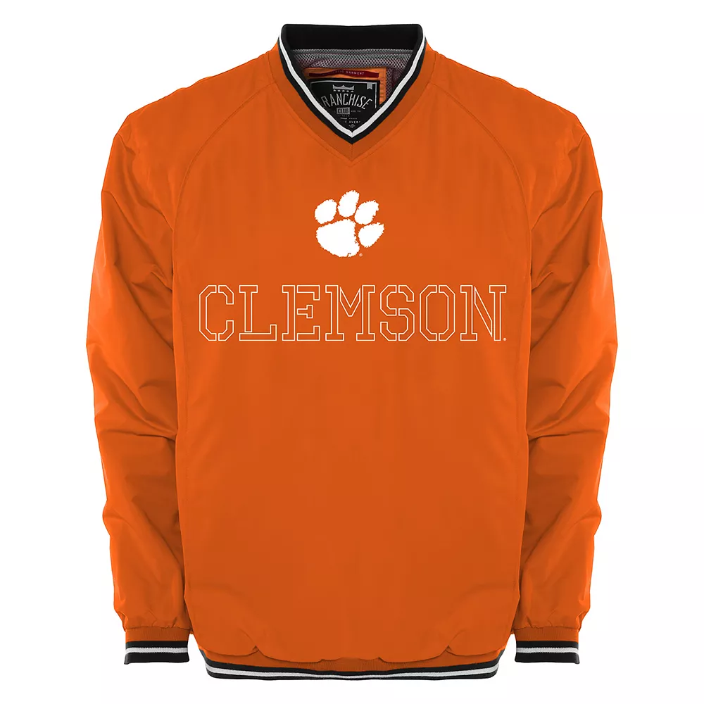 Men's Franchise Club Clemson Tigers Trainer Windshell Pullover 3 Men's Franchise Club Clemson Tigers Trainer Windshell Pullover