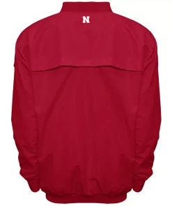 Men's Franchise Club Nebraska Cornhuskers Members Windbreaker Pullover -Mens Hanes Clothing Shop 3119829 ALT