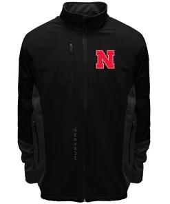 Men's Franchise Club Nebraska Cornhuskers Apex Softshell Jacket -Mens Hanes Clothing Shop 3120846 Neb Black