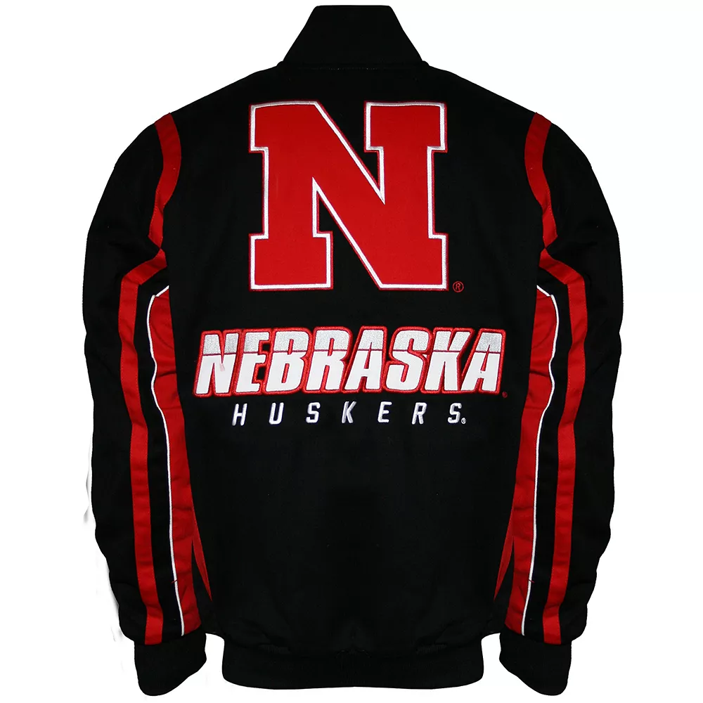 Men's Franchise Club Nebraska Cornhuskers Select Twill Jacket 4 Men's Franchise Club Nebraska Cornhuskers Select Twill Jacket - Image 2
