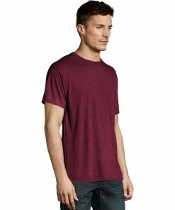 Men's Hanes Ultimate® X-Temp FreshIQ Textured Slubbed Super Soft Crewneck Tee -Mens Hanes Clothing Shop 3264832 ALT2