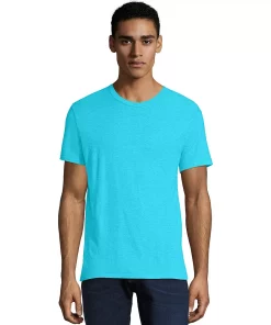 Men's Hanes Ultimate® X-Temp FreshIQ Super Soft Crewneck Pajama Tee 16 Men's Hanes Ultimate® X-Temp FreshIQ Super Soft Crewneck Pajama Tee -Mens Hanes Clothing Shop 3264837 Turquoise Heather