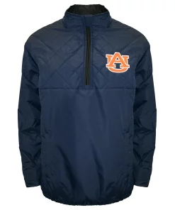 Adult Franchise Club Auburn Tigers Clima Quarter-Zip Jacket