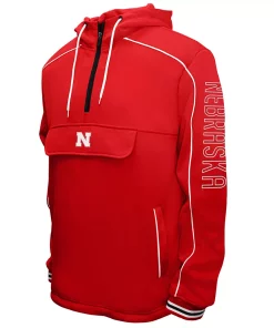 Men's Franchise Club Nebraska Cornhuskers Edge Anorak Pullover
