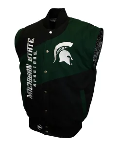 Men's Franchise Club Michigan State Spartans 4th Down 4-in-1 Twill Jacket -Mens Hanes Clothing Shop 3537710 ALT2