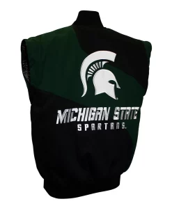 Men's Franchise Club Michigan State Spartans 4th Down 4-in-1 Twill Jacket -Mens Hanes Clothing Shop 3537710 ALT3