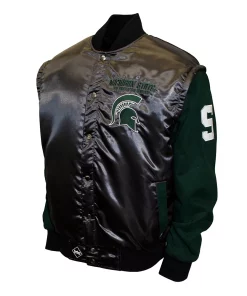 Men's Franchise Club Michigan State Spartans 4th Down 4-in-1 Twill Jacket -Mens Hanes Clothing Shop 3537710 ALT6