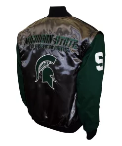 Men's Franchise Club Michigan State Spartans 4th Down 4-in-1 Twill Jacket -Mens Hanes Clothing Shop 3537710 ALT7