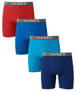 Men's Hanes Ultimate® ComfortFlex Fit 4-pack Boxer Briefs -Mens Hanes Clothing Shop 3611595 ALT
