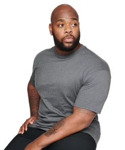 Big & Tall Hanes® Beefy-T Tee -Mens Hanes Clothing Shop 4206496 Charcoal Heather