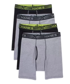 Men's Hanes® 4-pack Sport X-Temp Comfort Boxer Briefs 11 Men's Hanes® 4-pack Sport X-Temp Comfort Boxer Briefs -Mens Hanes Clothing Shop 4260103 ALT2