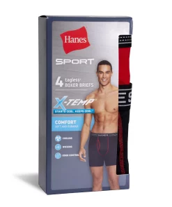 Men's Hanes® 4-pack Sport X-Temp Comfort Boxer Briefs 12 Men's Hanes® 4-pack Sport X-Temp Comfort Boxer Briefs -Mens Hanes Clothing Shop 4260103 ALT3