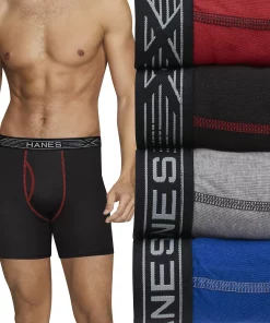 Men's HanesĀ® 4-pack Sport X-Temp Comfort Boxer Briefs