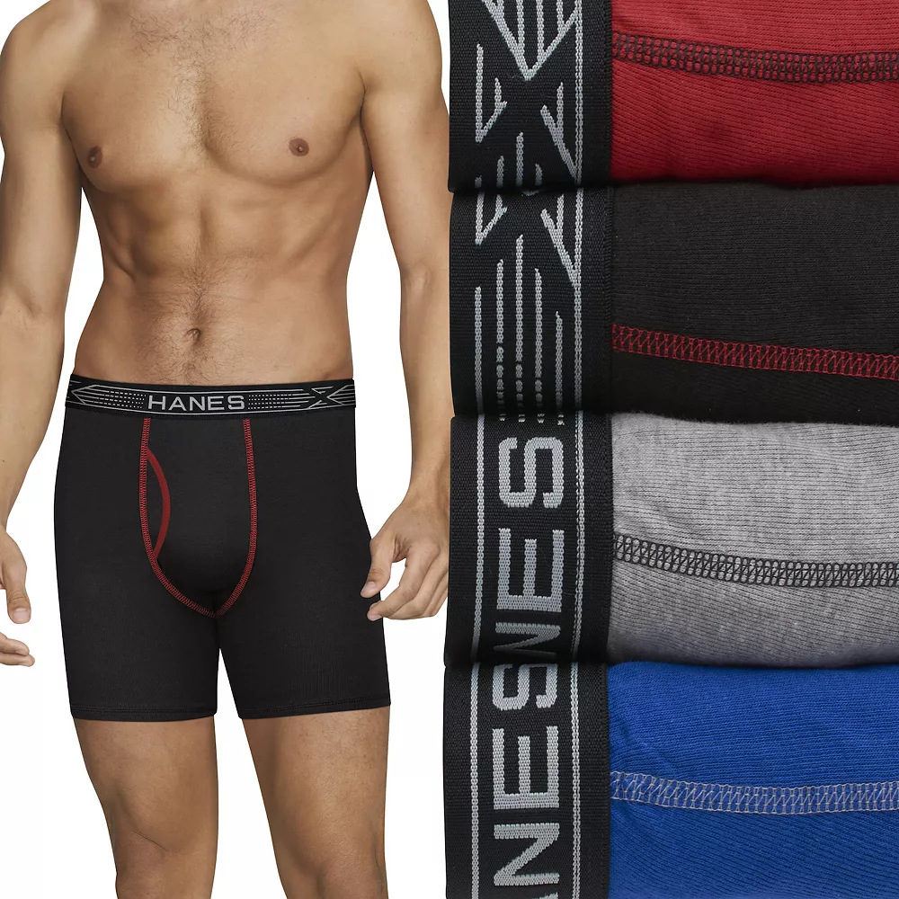 Men's Hanes® 4-pack Sport X-Temp Comfort Boxer Briefs 3 Men's Hanes® 4-pack Sport X-Temp Comfort Boxer Briefs