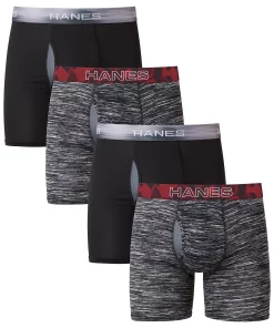 Men's Hanes® 4-pack Sport X-Temp 2.0 Performance Boxer Briefs -Mens Hanes Clothing Shop 4260104 ALT2