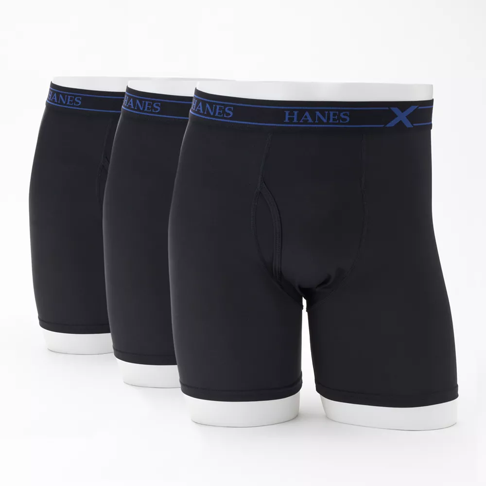 Big & Tall Hanes® 3-pack X-Temp Performance Boxer Briefs 4 Big & Tall Hanes® 3-pack X-Temp Performance Boxer Briefs - Image 2