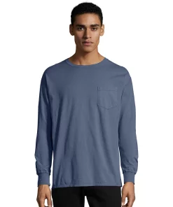 Men's Hanes® ComfortWash Garment-Dyed Pocket Pajama Tee 17 Men's Hanes® ComfortWash Garment-Dyed Pocket Pajama Tee -Mens Hanes Clothing Shop 4462321 Saltwater