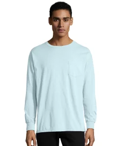 Men's Hanes® ComfortWash Garment-Dyed Pocket Pajama Tee 19 Men's Hanes® ComfortWash Garment-Dyed Pocket Pajama Tee -Mens Hanes Clothing Shop 4462321 Soothing Blue