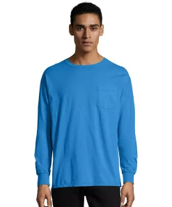 Men's Hanes® ComfortWash Garment-Dyed Pocket Pajama Tee