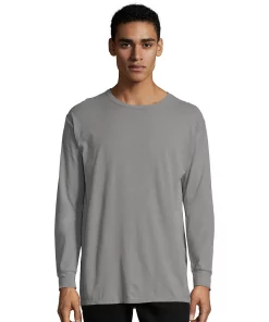 Men's Hanes® ComfortWash Garment-Dyed Tee 22 Men's Hanes® ComfortWash Garment-Dyed Tee -Mens Hanes Clothing Shop 4462322 Concrete Gray