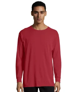 Men's Hanes® ComfortWash Garment-Dyed Tee 20 Men's Hanes® ComfortWash Garment-Dyed Tee -Mens Hanes Clothing Shop 4462322 Crimson Fall