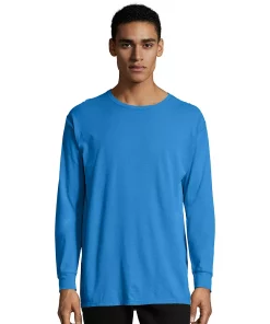 Men's Hanes® ComfortWash Garment-Dyed Tee 19 Men's Hanes® ComfortWash Garment-Dyed Tee -Mens Hanes Clothing Shop 4462322 Summer Sky Blue