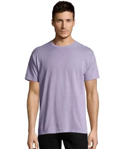 Men's Hanes® ComfortWash Garment-Dyed Tee -Mens Hanes Clothing Shop 4462323 Lavender