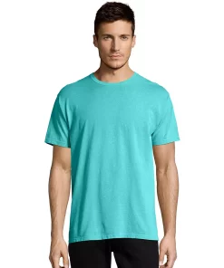 Men's Hanes® ComfortWash Garment-Dyed Tee -Mens Hanes Clothing Shop 4462323 Mint