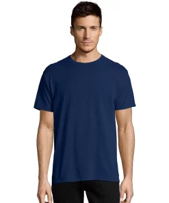 Men's Hanes® ComfortWash Garment-Dyed Tee -Mens Hanes Clothing Shop 4462323 Navy